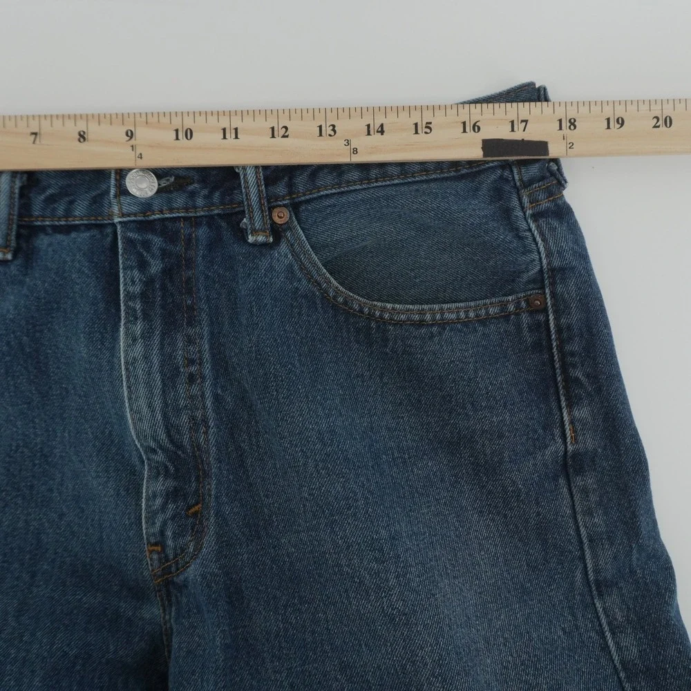 Levi's 505 Regular Fit Jeans Mens 36x26 Blue Straight Leg Denim 100% Cotton